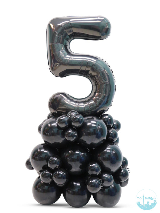 34" Number on Air-filled balloon stand