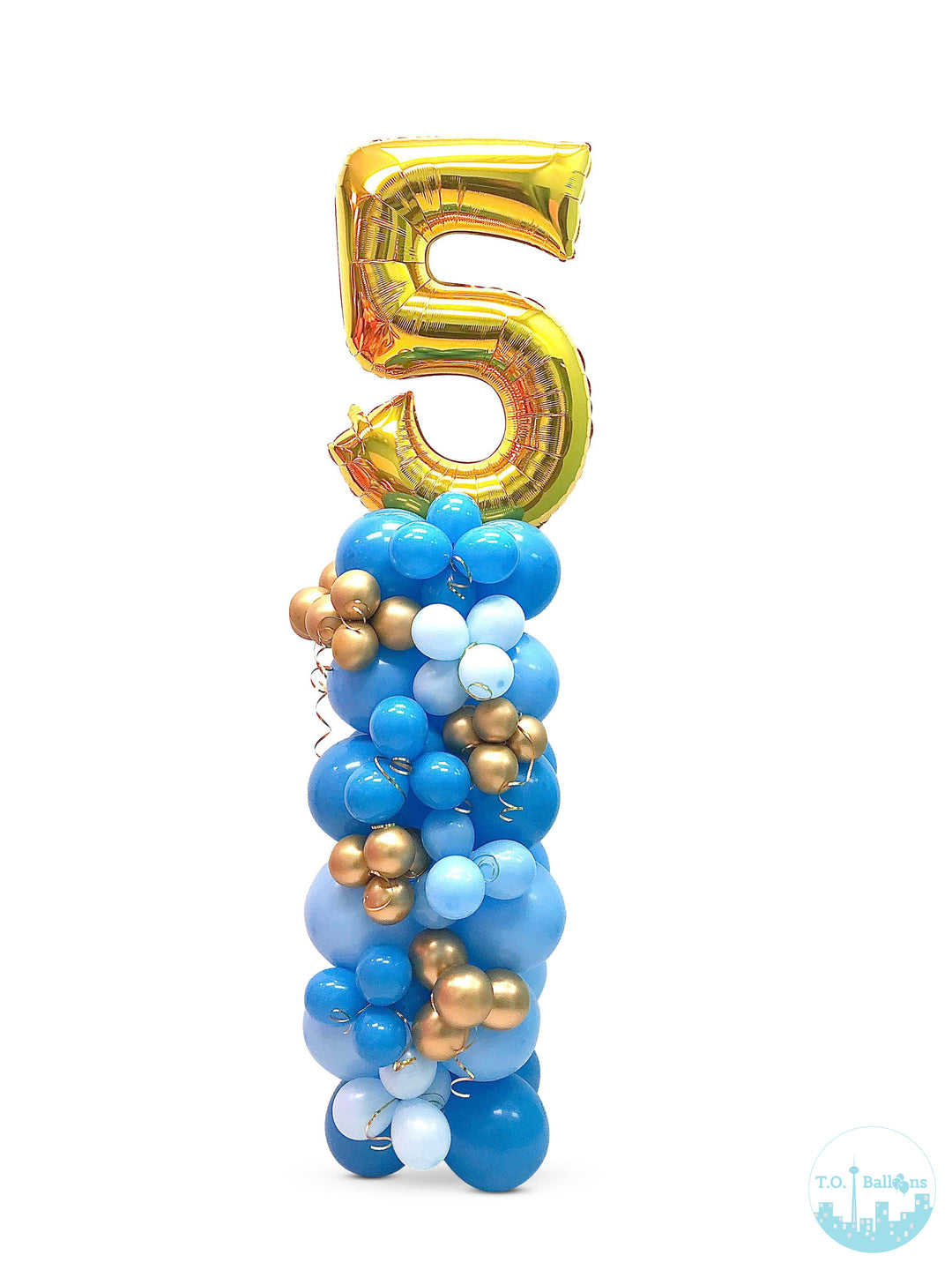 5ft AIR FILLED NUMBER BALLOON STANDS (sold individually)