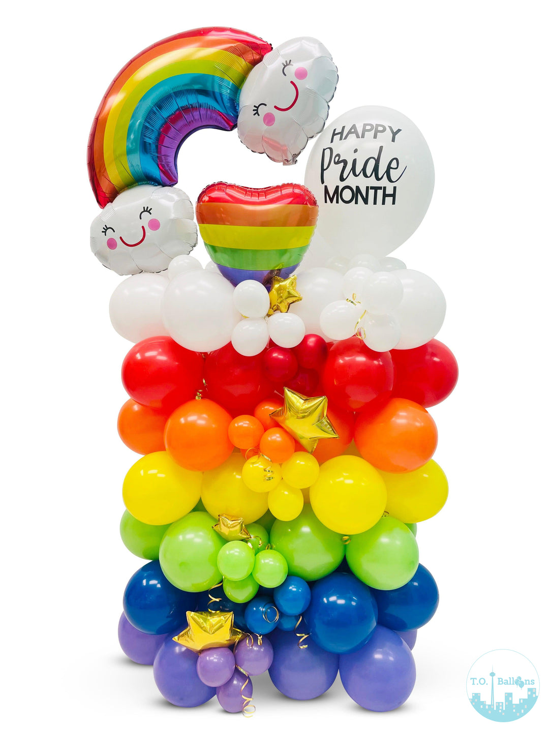 Pride Balloon Cluster Stand 5ft tall