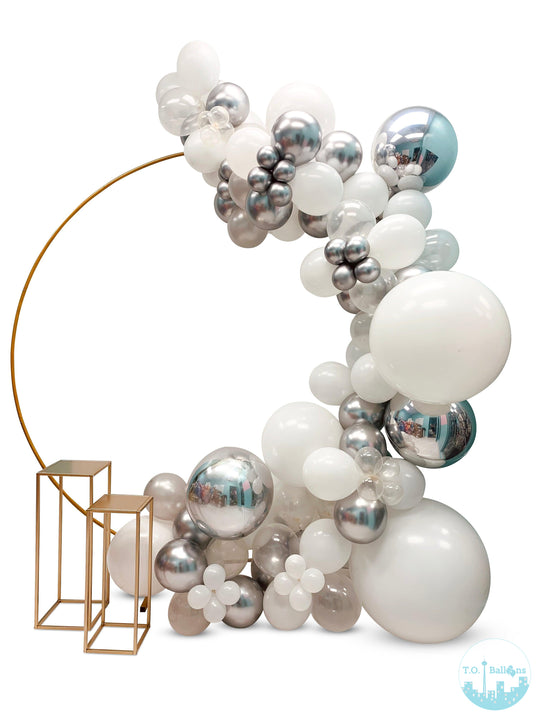 Freestanding Ring and Balloon Cluster (optional tables)