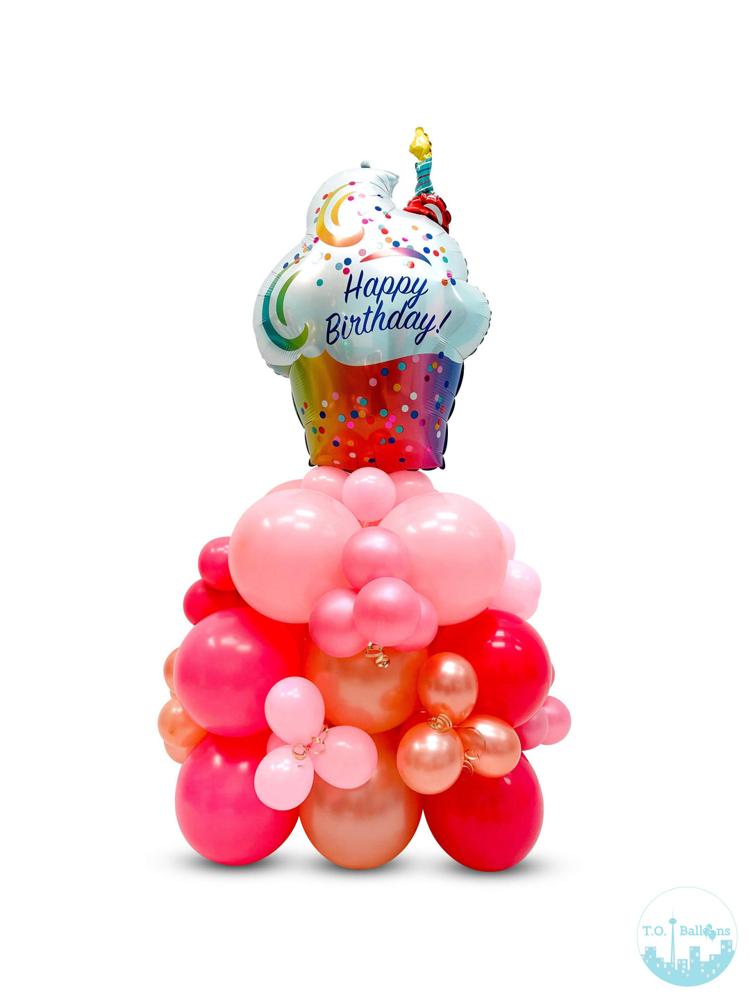 Happy Birthday Cupcake Balloons