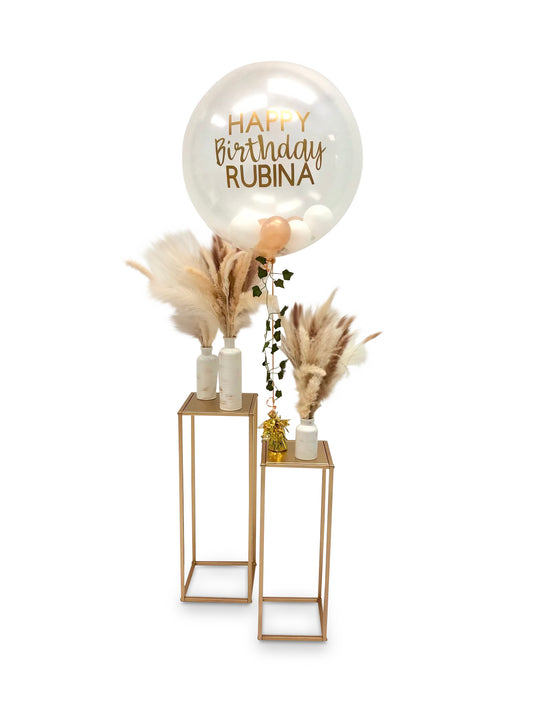 Bubble Clear Personalized 24"/36" Balloons w/mini balloons (include bubble weight)
