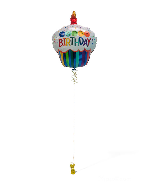 Happy Birthday Cupcake Balloons