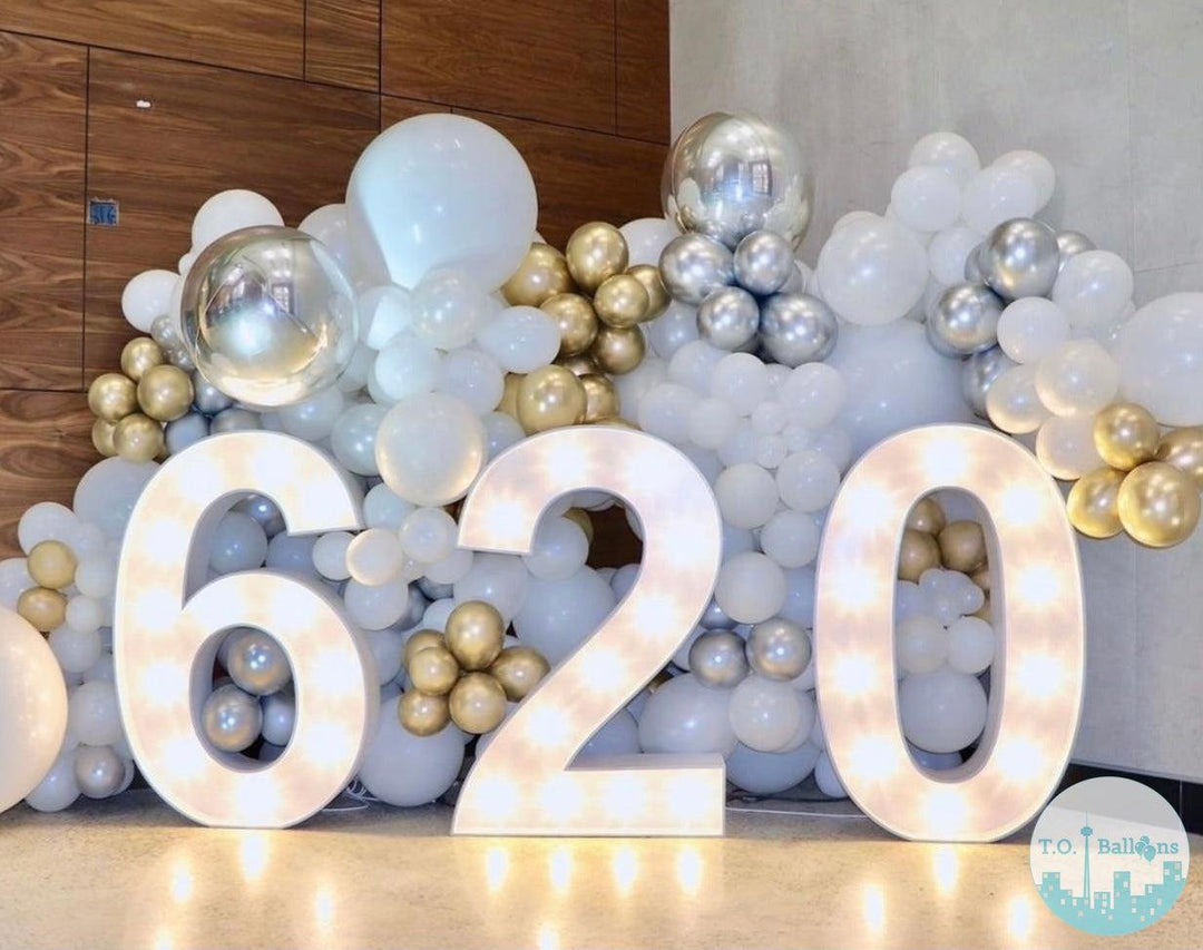 3.5ft MARQUEE NUMBER (200 each number) (Not including balloons) (24 Hour Rental)