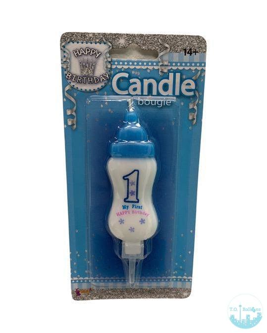 baby boy candle