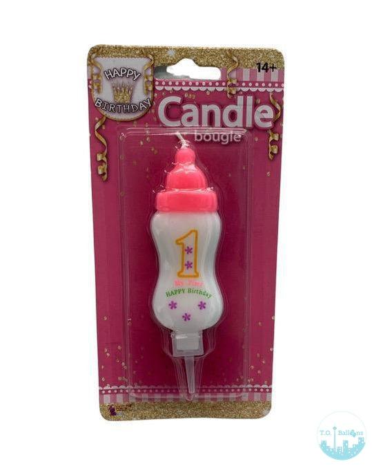 baby girl candle