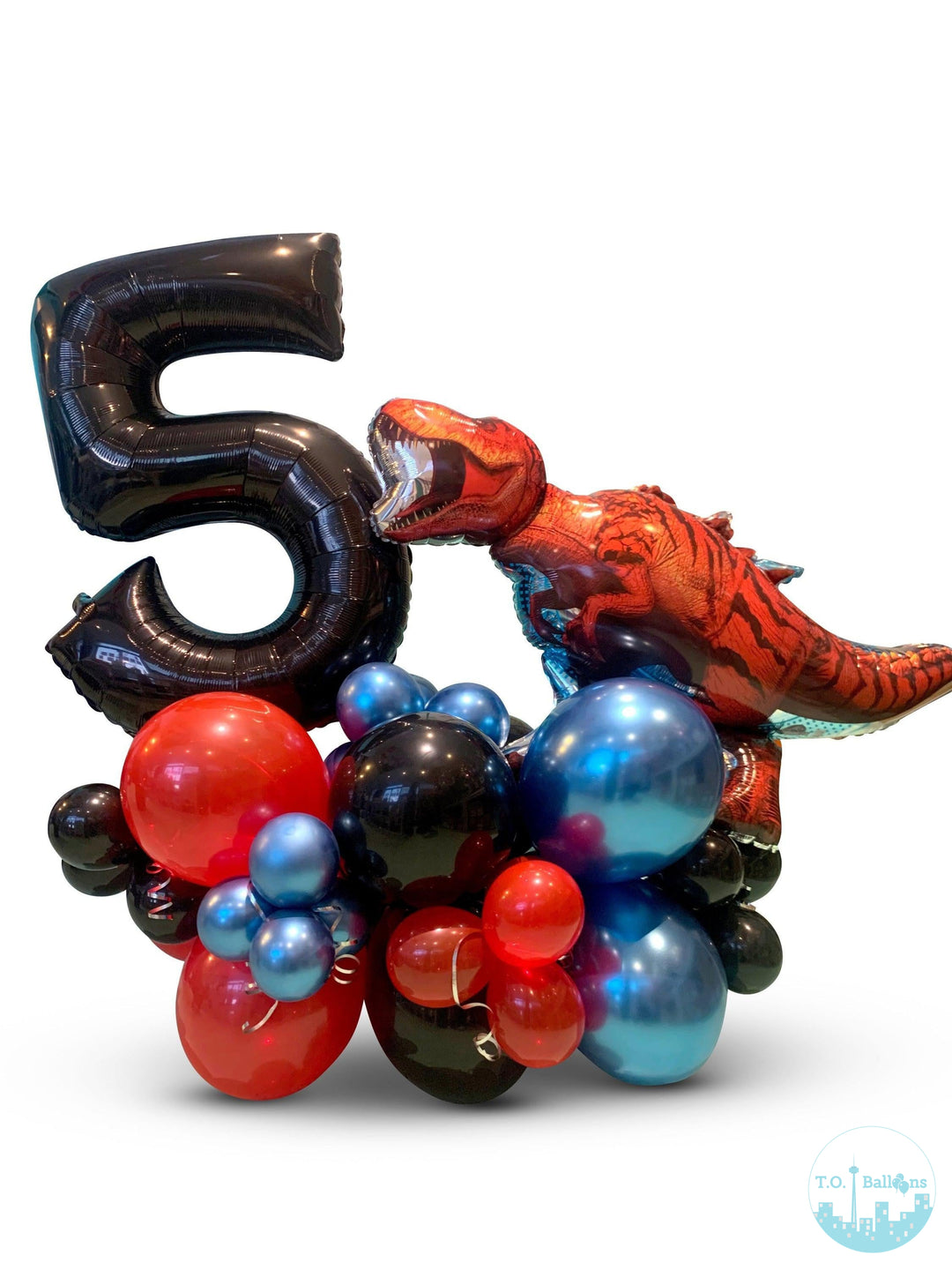Custom Emoji Cluster Stand T.O. Balloons 1 Dinosaur 