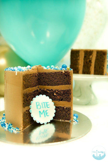 Personalized message Double Chocolate Cake (6" Round)