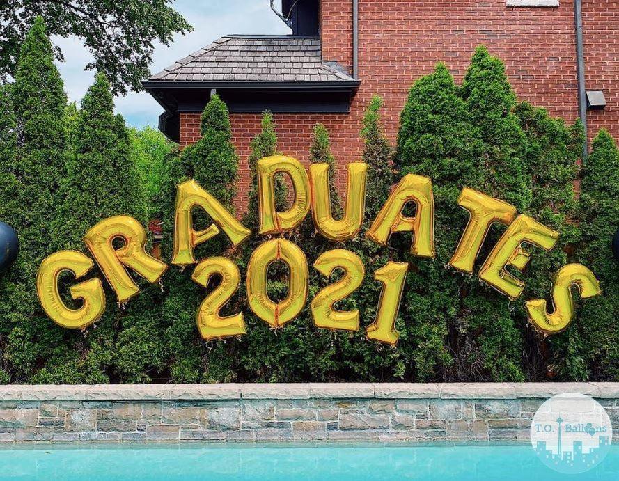 Grad 2021 (Arched) T.O. Balloons 