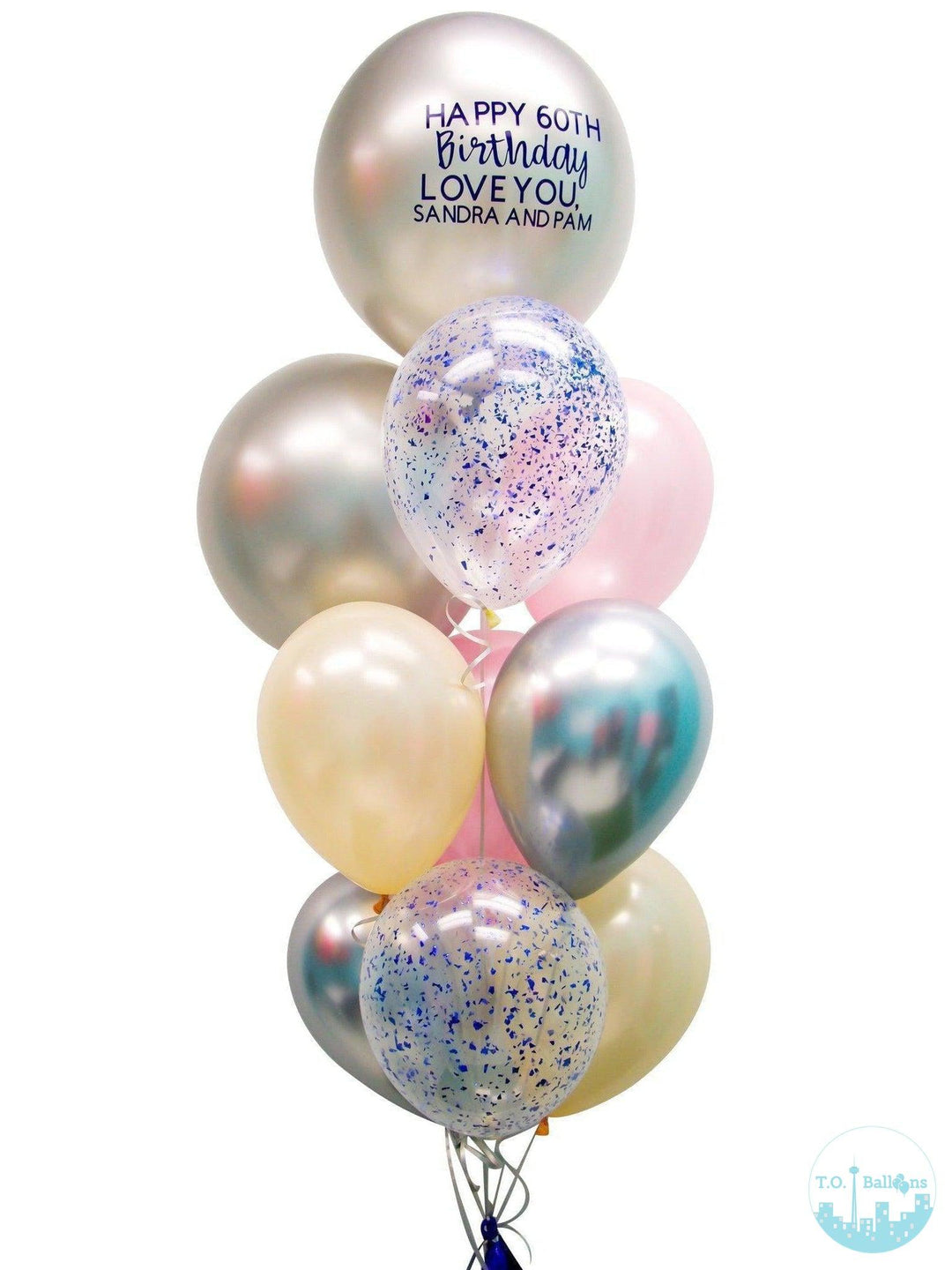 Personalized "custom message" Bouquet T.O. Balloons 