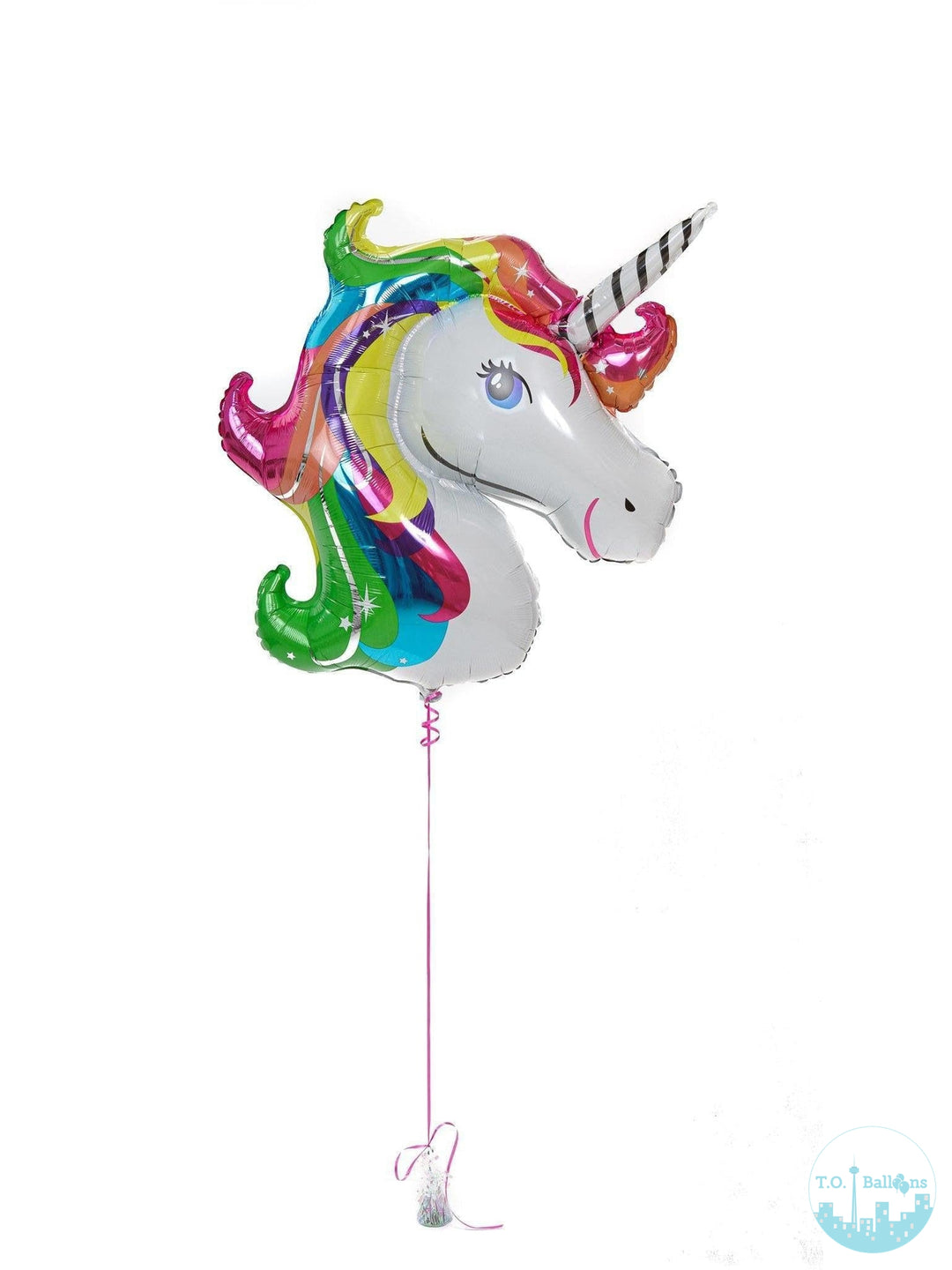 Rainbow Unicorn Balloons Emoji Balloons T.O. Balloons 