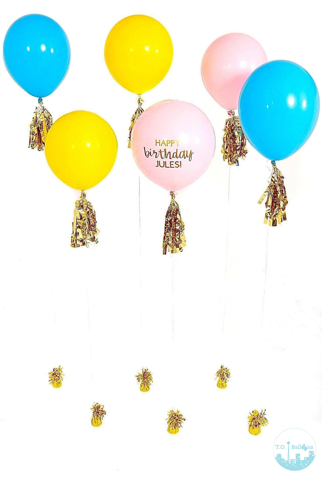ROUND BIRTHDAY BALLOON PACKAGE Balloons T.O. Balloons 