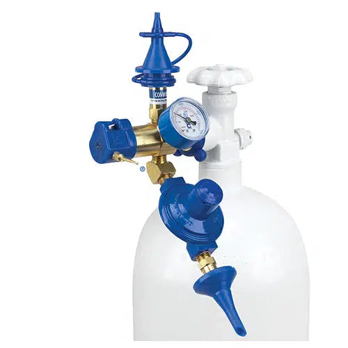 helium tank rental valve