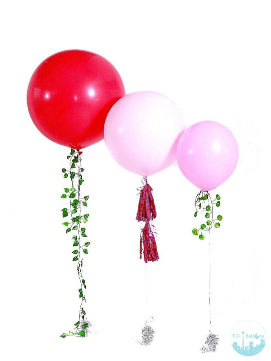 balloons with greenery